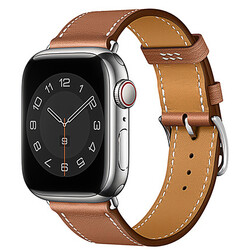 Apple Watch 7 41mm Wiwu Attleage Watchband Hakiki Deri Kordon - 3