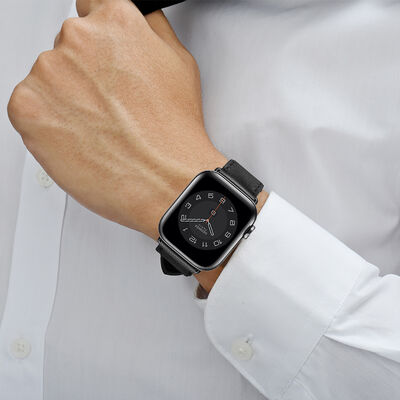 Apple Watch 7 41mm Wiwu Attleage Watchband Genuine Leather Band - 10