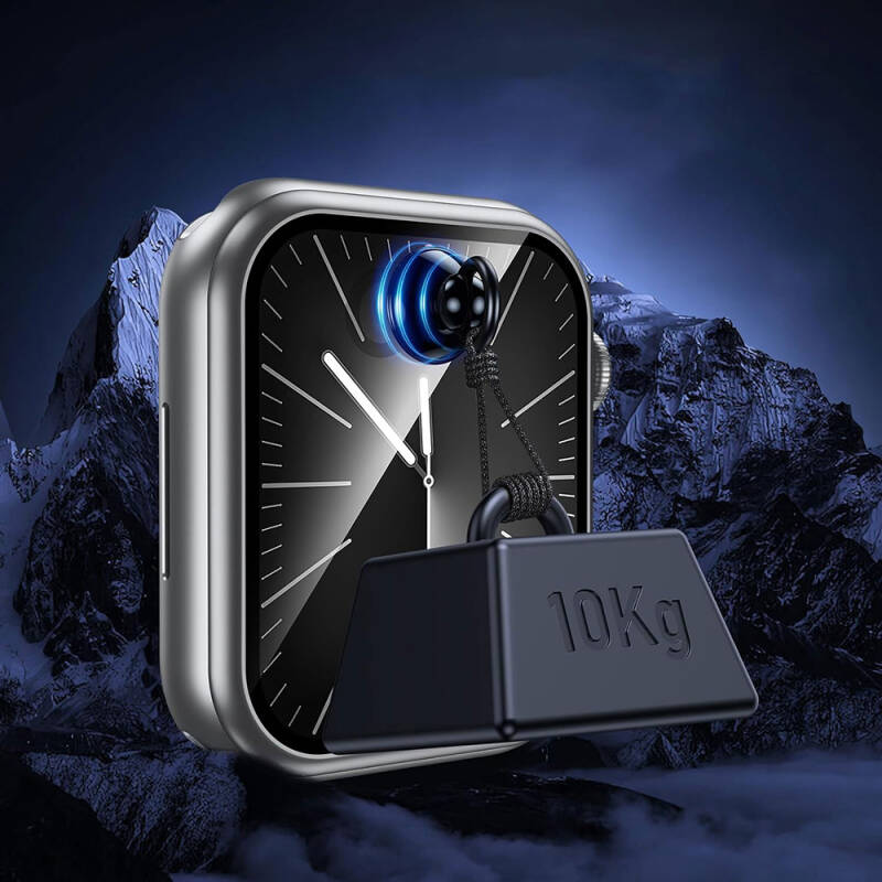 Apple Watch 7 41mm Wiwu Wi-JD106 Easy Install Akıllı Saat Temperli Cam Ekran Koruyucu - 3