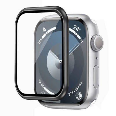 Apple Watch 7 41mm Wiwu Wi-JD106 Easy Install Akıllı Saat Temperli Cam Ekran Koruyucu - 5