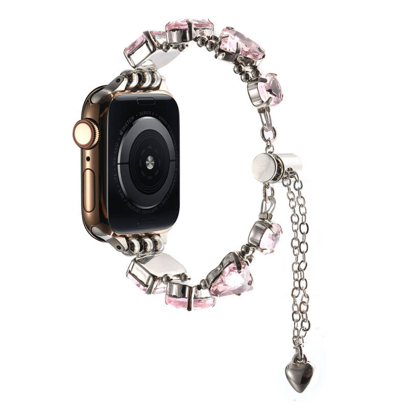 Apple Watch 7 41mm Zore KRD-115 Renkli Taş Tasarımlı Kordon - 4