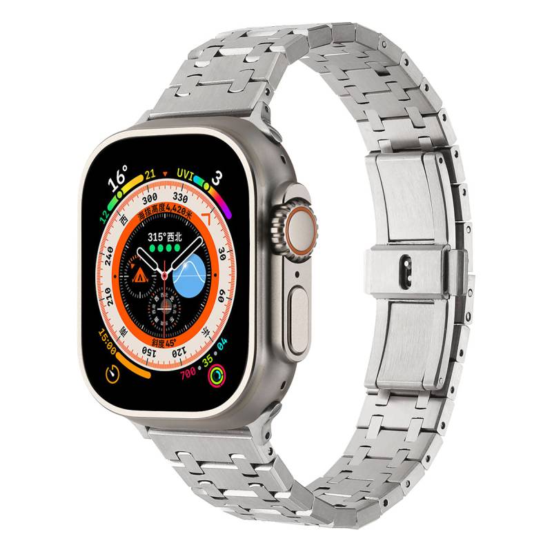 Apple Watch 7 41mm Zore KRD-83 Metal Kordon - 1
