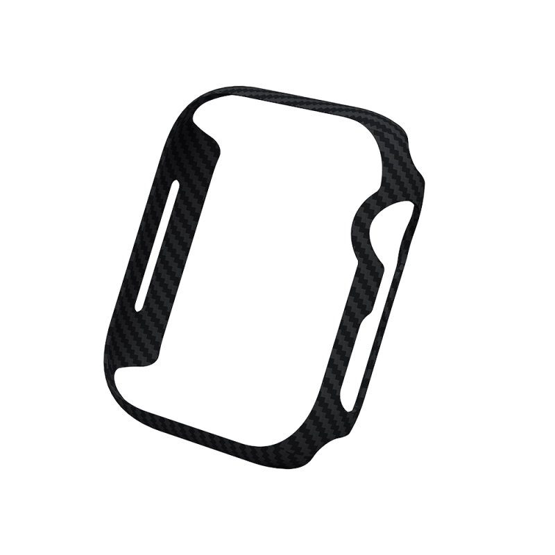 Apple Watch 7 45mm 600D Aramid Fiber Classic Series Black-Grey Twill Case Protective Pitaka Air Case - 3