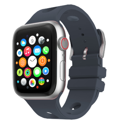 Apple Watch 7 45mm Delikli Tasarım Zore KRD-147 Silikon Kordon - 8