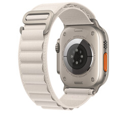 Apple Watch 7 45mm Kordon Wiwu WU-01 Hasır Örgü Strap Kayış - 1