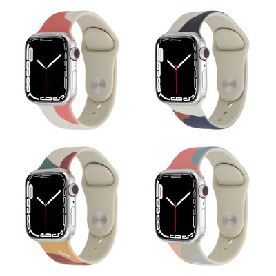 Apple Watch 7 45mm KRD-62 Silikon Kordon - 14