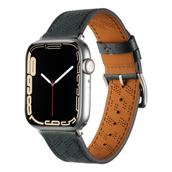 ​Apple Watch 7 45mm KRD-76 PU Leather Band Strap - 7