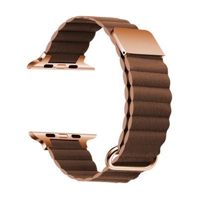 ​Apple Watch 7 45mm KRD-78 PU Leather Band Strap - 13