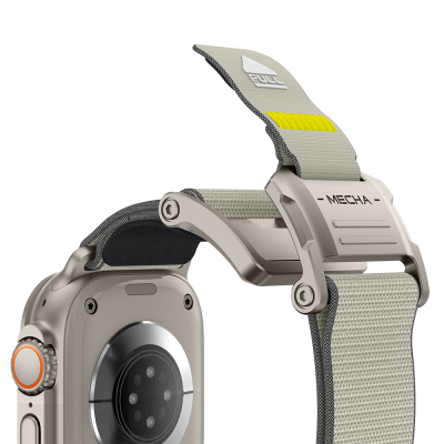 Apple Watch 7 45mm Mohseven iWatch Mecha Sport Silikon Kordon - 30