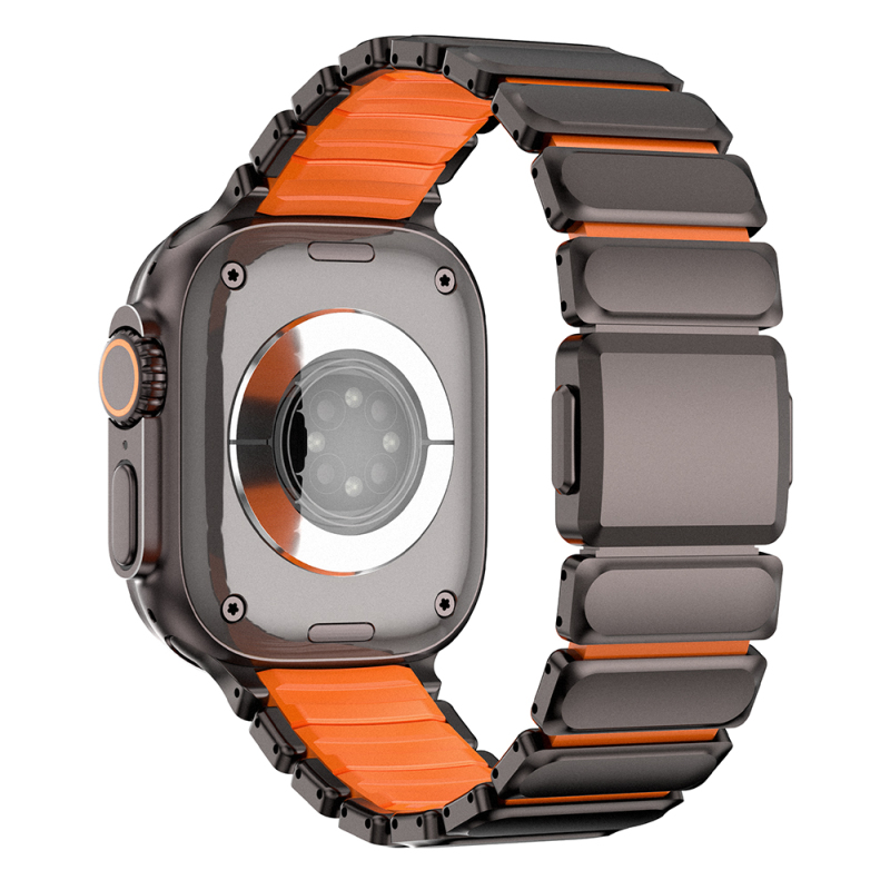 Apple Watch 7 45mm Mohseven iWatch Titancore No.2 Çelik Kordon - 12