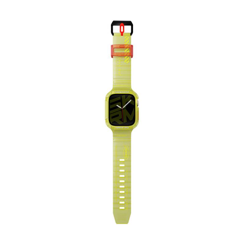 Apple Watch 7 45mm SkinArma Saido Sert PC Kasa Koruyuculu Silikon Kordon - 6