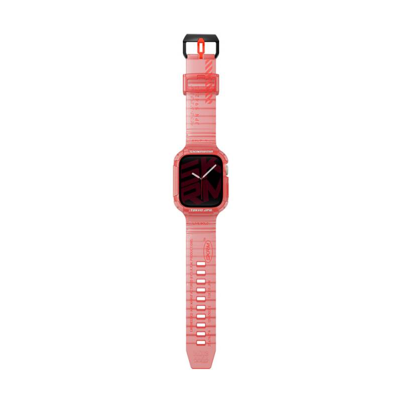 Apple Watch 7 45mm SkinArma Saido Sert PC Kasa Koruyuculu Silikon Kordon - 4