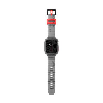 Apple Watch 7 45mm SkinArma Saido Sert PC Kasa Koruyuculu Silikon Kordon - 5