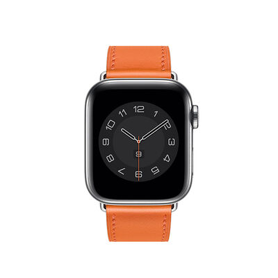 Apple Watch 7 45mm Wiwu Attleage Watchband Genuine Leather Band - 9