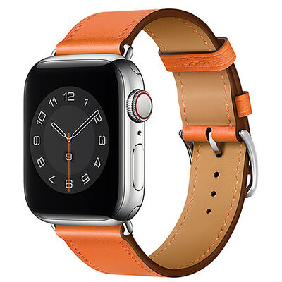 Apple Watch 7 45mm Wiwu Attleage Watchband Genuine Leather Band - 2