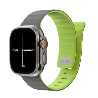 Apple Watch 7 45mm Wiwu Mag Secur Serisi Silikon Kordon - 3