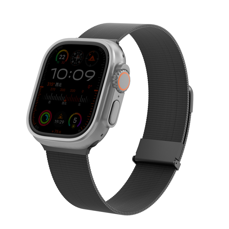 Apple Watch 7 45mm Wiwu MagFlex Secure Serisi Metal Kordon - 3