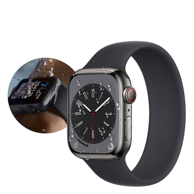 Apple Watch 7 45mm Wiwu Wi-JD105 Easy Install PMMA Pet Ekran Koruyucu + Kolay Uygulama Aparatı - 5