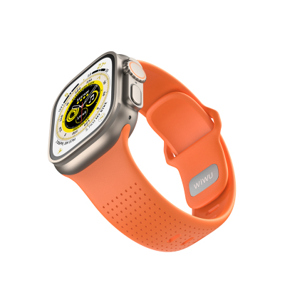 Apple Watch 7 45mm Wiwu Wi-WB0201 Comf Secur Serisi Silikon Kordon - 4