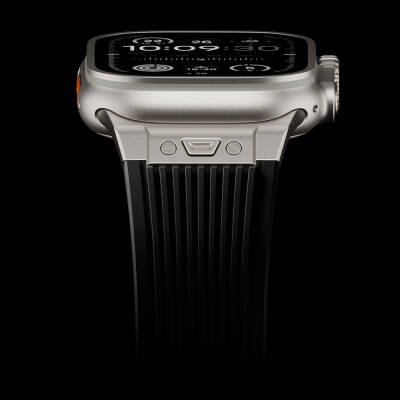 Apple Watch 7 45mm Zore KRD-113 Spor Görünümlü Silikon Kordon - 30