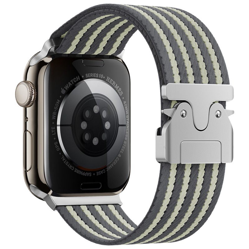 Apple Watch 7 45mm Zore KRD-133 Naylon Kumaş Hasır Örgülü Kordon - 2