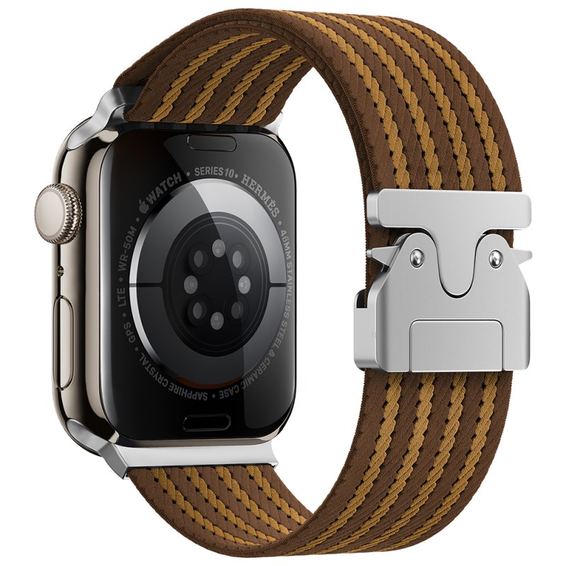 Apple Watch 7 45mm Zore KRD-133 Naylon Kumaş Hasır Örgülü Kordon - 3