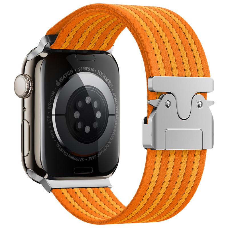 Apple Watch 7 45mm Zore KRD-133 Naylon Kumaş Hasır Örgülü Kordon - 7