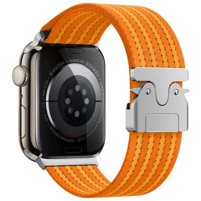 Apple Watch 7 45mm Zore KRD-133 Nylon Fabric Wicker Braided Cord - 7