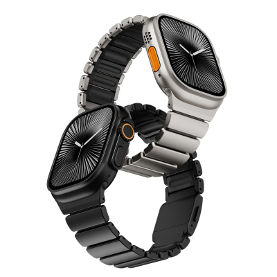 Apple Watch 7 45mm Zore KRD-149 Metal Silicone Band - 14