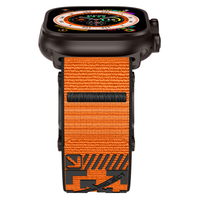 Apple Watch 7 45mm Zore KRD-154 Naylon Kumaş Hasır Örgülü Kordon - 31