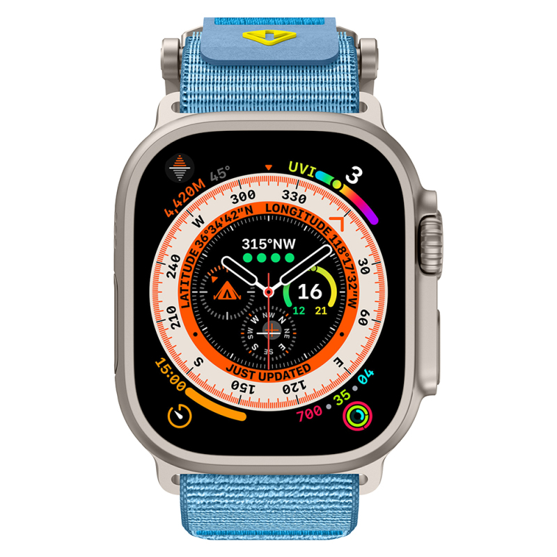Apple Watch 7 45mm Zore KRD-154 Nylon Mesh Strap - 15