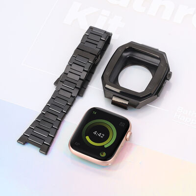 Apple Watch 7 45mm Zore KRD-64 Metal Kordon - 15