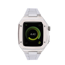 Apple Watch 7 45mm Zore KRD-64 Metal Kordon - 12