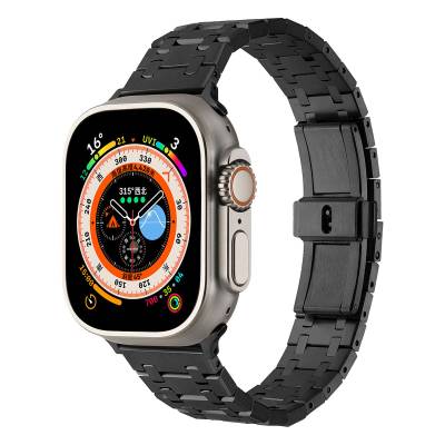 Apple Watch 7 45mm Zore KRD-83 Metal Kordon - 1