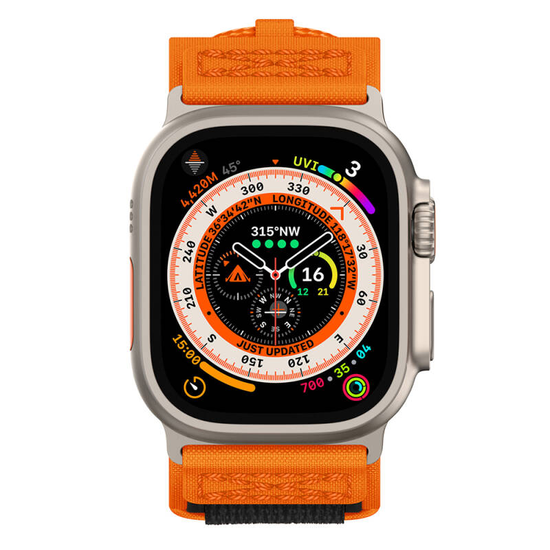 Apple Watch 7 45mm Zore KRD-99 Hasır Kordon - 4