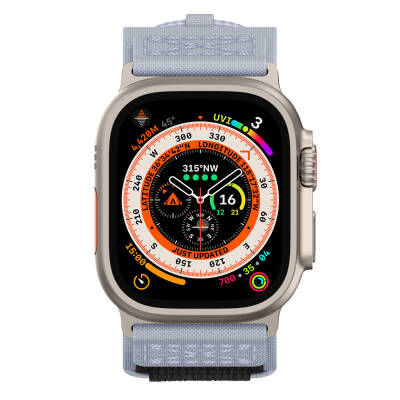 Apple Watch 7 45mm Zore KRD-99 Hasır Kordon - 11