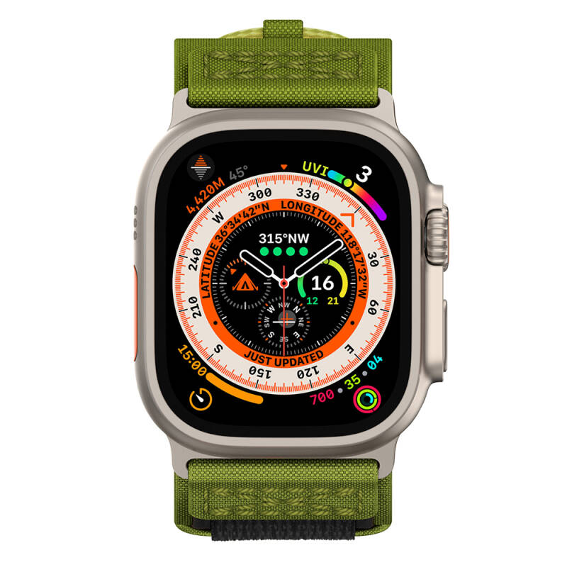Apple Watch 7 45mm Zore KRD-99 Hasır Kordon - 18