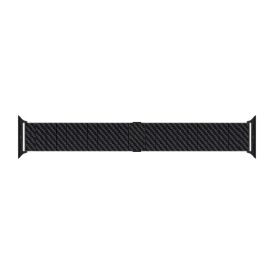 Apple Watch Series Compatible Carbon Fiber Pitaka Modern Series Black-Grey Twill Universal Band - 11