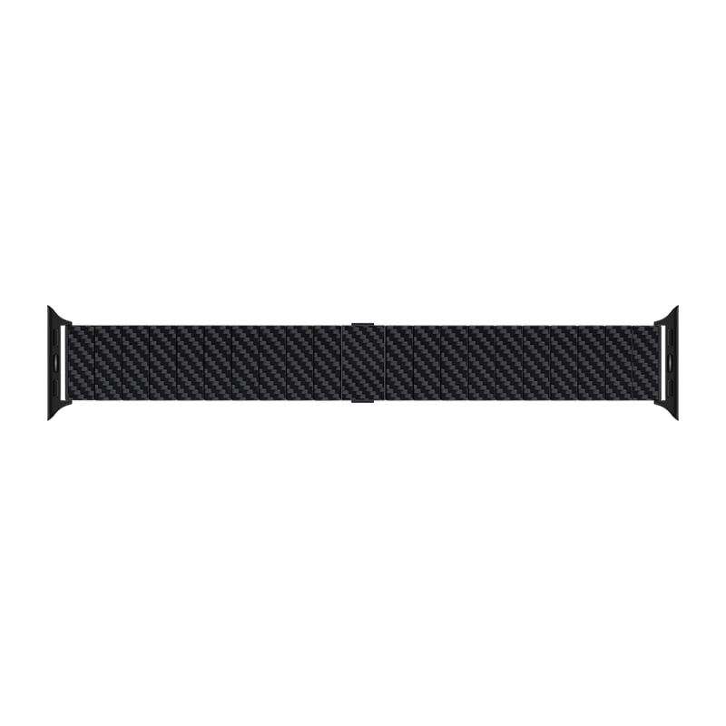 Apple Watch Series Compatible Carbon Fiber Pitaka Modern Series Black-Grey Twill Universal Band - 11