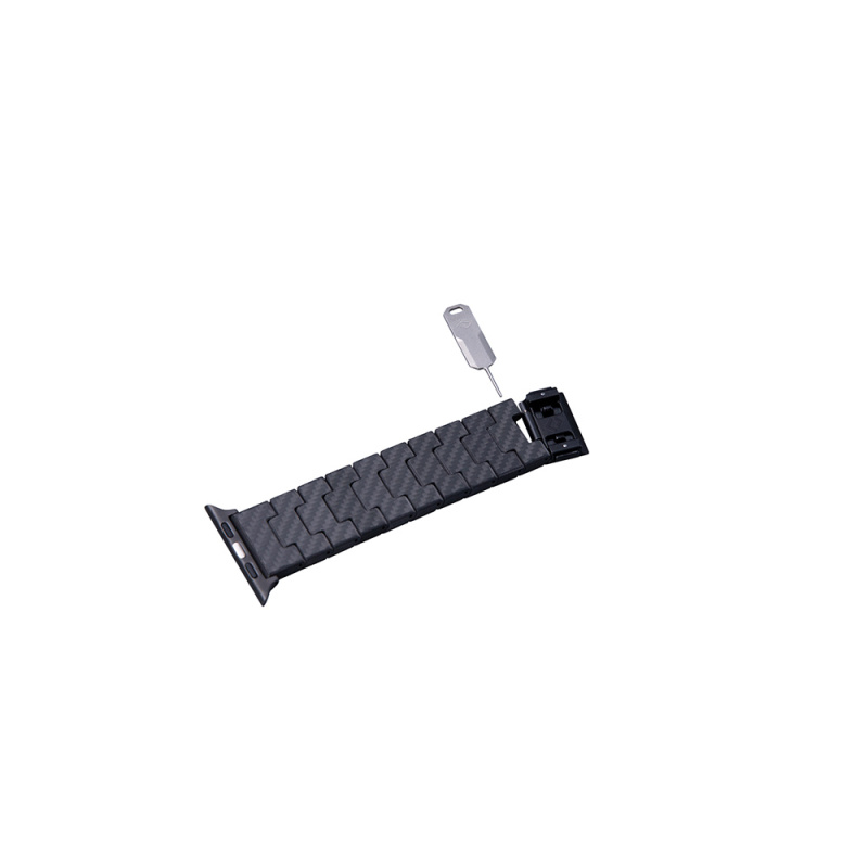 Apple Watch Series Compatible Carbon Fiber Pitaka Modern Series Black-Grey Twill Universal Band - 14