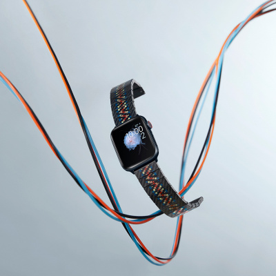 Apple Watch Serisi Uyumlu Aramid Fiber ve Karbon Fiber Pitaka Modern Serisi Rhapsody Universal Kordon - 27