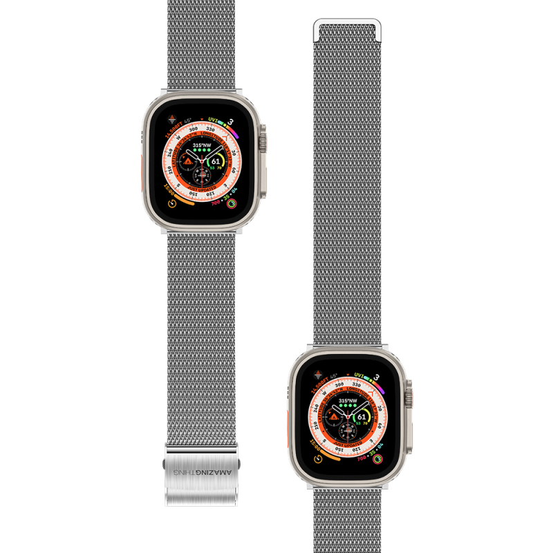 Apple Watch Ultra 49mm Amazing Thing Titan Metal Mesh Band - 13