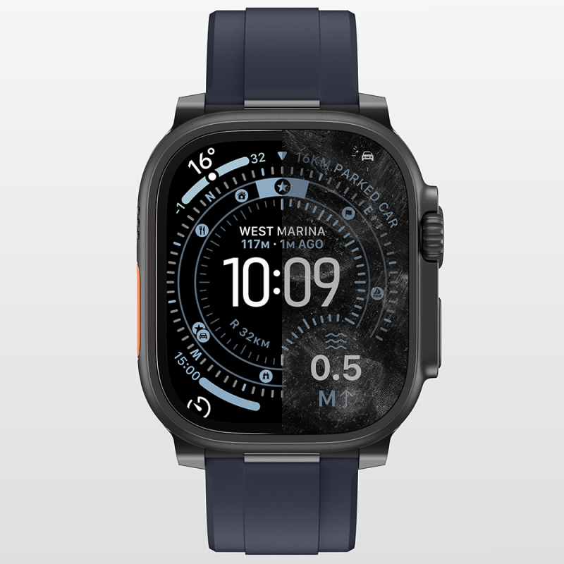 Apple Watch Ultra 49mm Amazingthing Radix AccuGuard Serisi Akıllı Saat Temperli Cam Ekran Koruyucu - 5