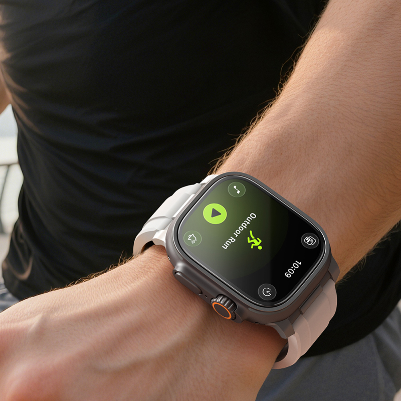 Apple Watch Ultra 49mm Amazingthing Radix AccuGuard Serisi Akıllı Saat Temperli Cam Ekran Koruyucu - 6