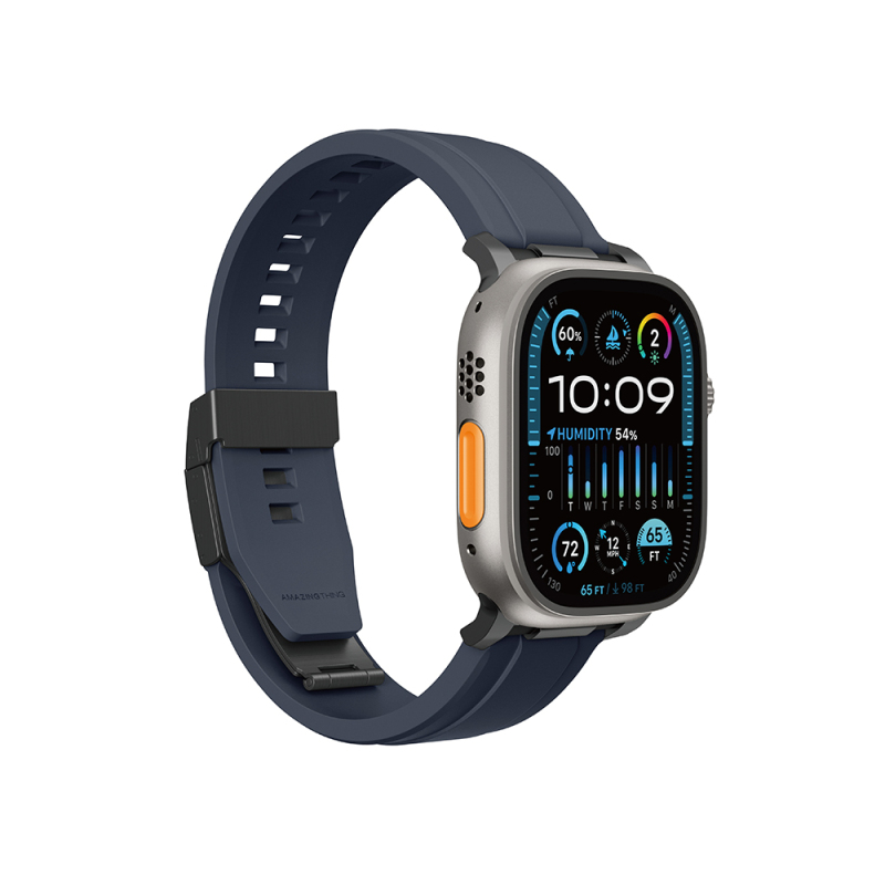 Apple Watch Ultra 49mm Amazingthing Titan Chrono Silicone Band - 5