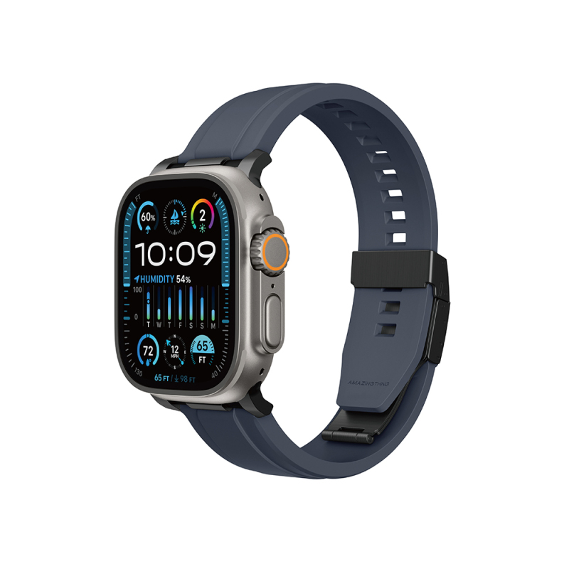 Apple Watch Ultra 49mm Amazingthing Titan Chrono Silikon Kordon - 1