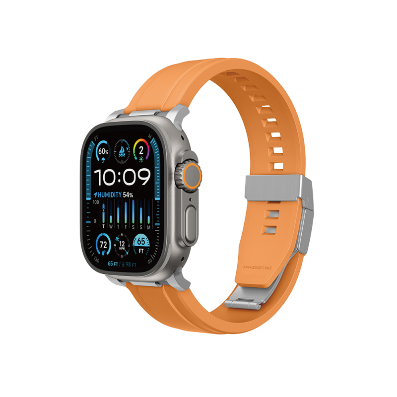 Apple Watch Ultra 49mm Amazingthing Titan Chrono Silikon Kordon - 3