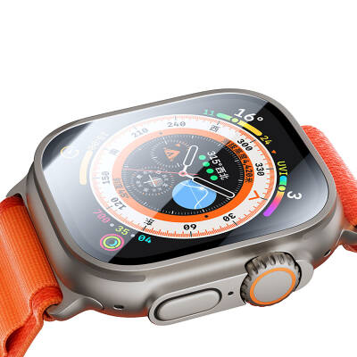 Apple Watch Ultra 49mm Benks Anti-Reflective Kolay Uygulama Aparatlı Temperli Ekran Koruyucu - 5