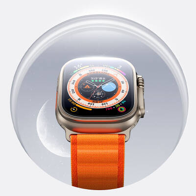 Apple Watch Ultra 49mm Benks Anti-Reflective Kolay Uygulama Aparatlı Temperli Ekran Koruyucu - 8