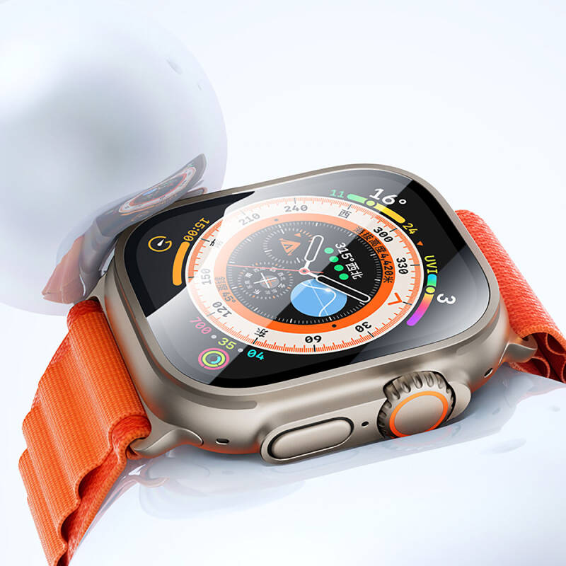 Apple Watch Ultra 49mm Benks Anti-Reflective Kolay Uygulama Aparatlı Temperli Ekran Koruyucu - 10